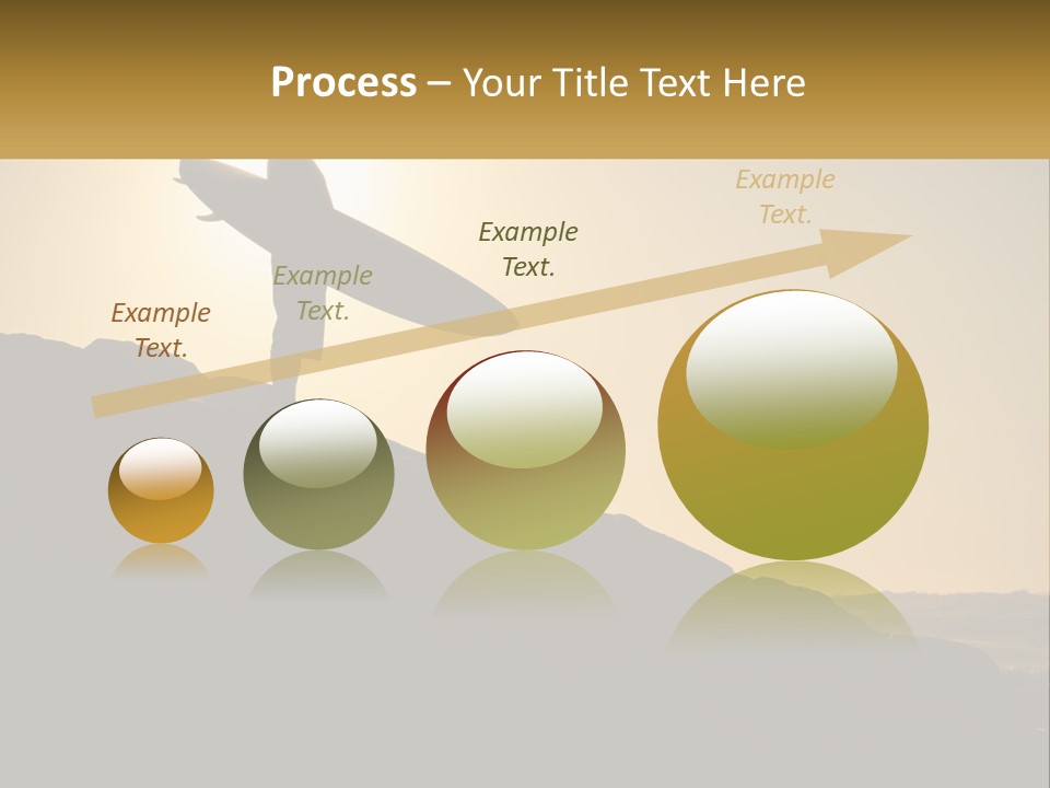 Surfing, Man With Board PowerPoint Template