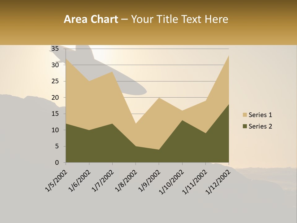 Surfing, Man With Board PowerPoint Template
