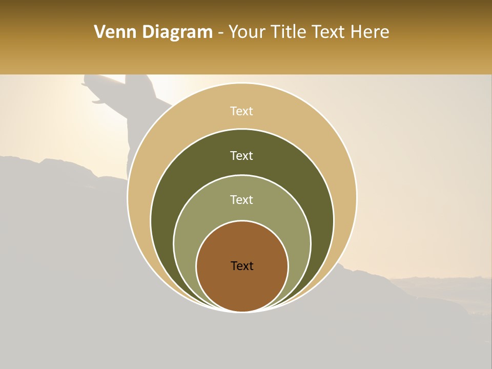 Surfing, Man With Board PowerPoint Template