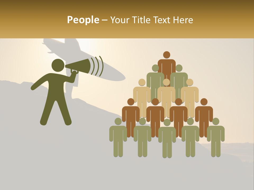 Surfing, Man With Board PowerPoint Template