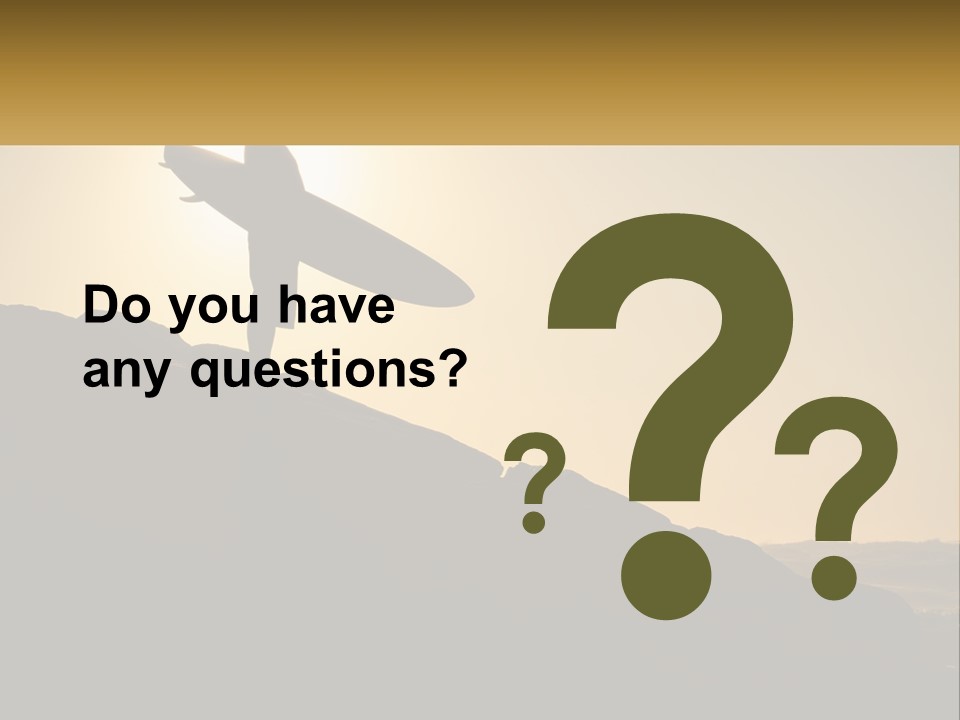 Surfing, Man With Board PowerPoint Template