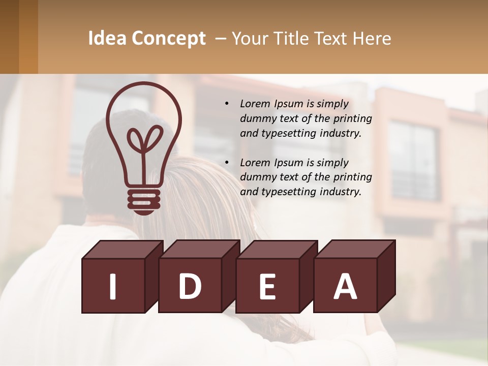 Couple Dreaming PowerPoint Template