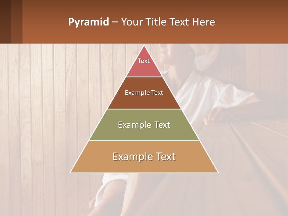 Woman In Sauna PowerPoint Template