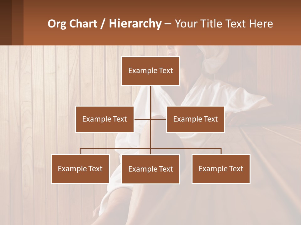 Woman In Sauna PowerPoint Template