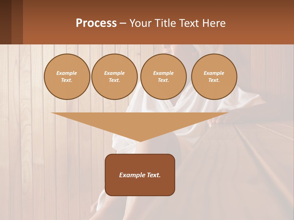Woman In Sauna PowerPoint Template