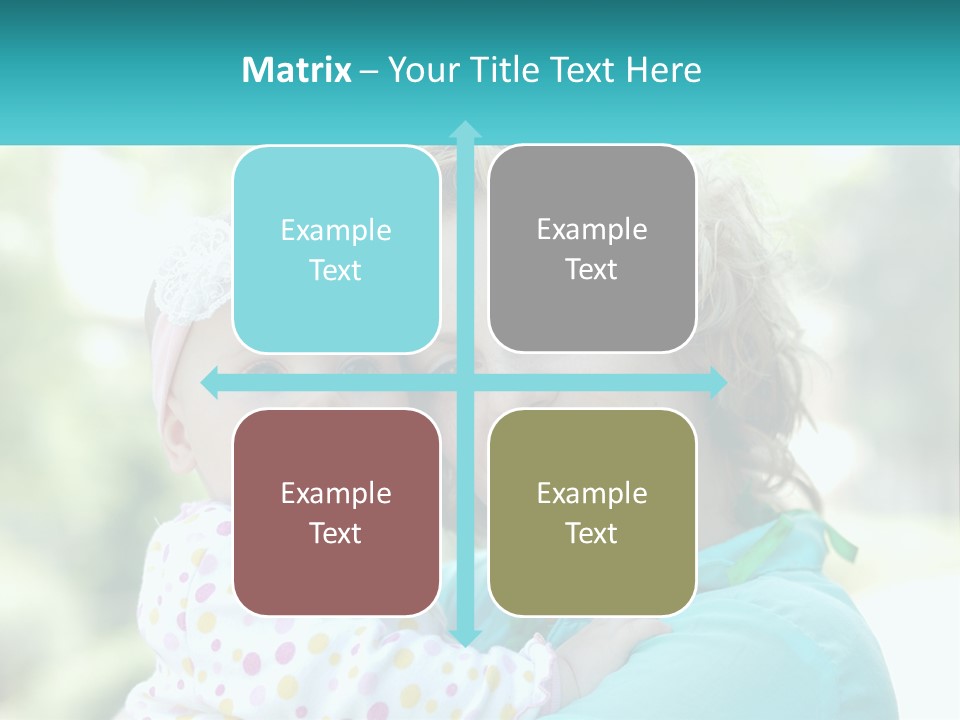 Woman With Child PowerPoint Template