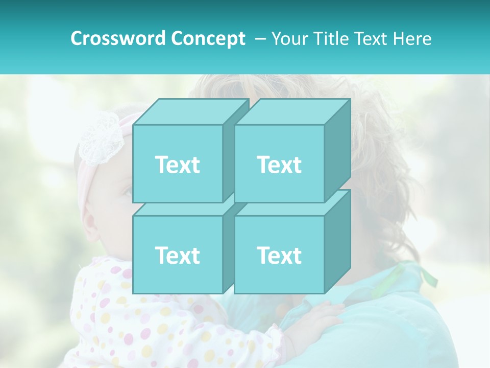 Woman With Child PowerPoint Template