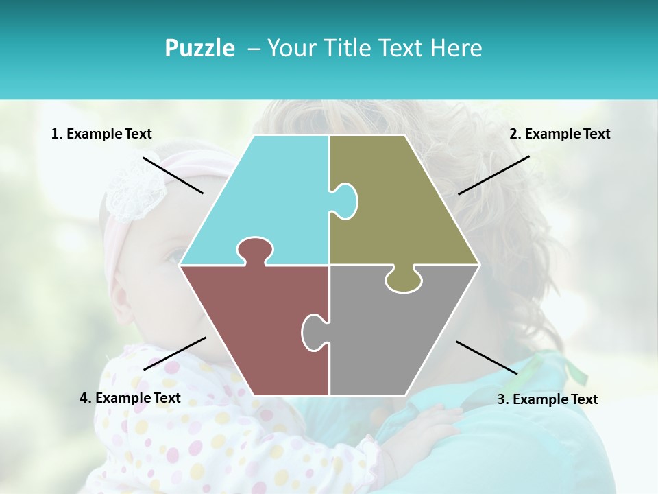 Woman With Child PowerPoint Template