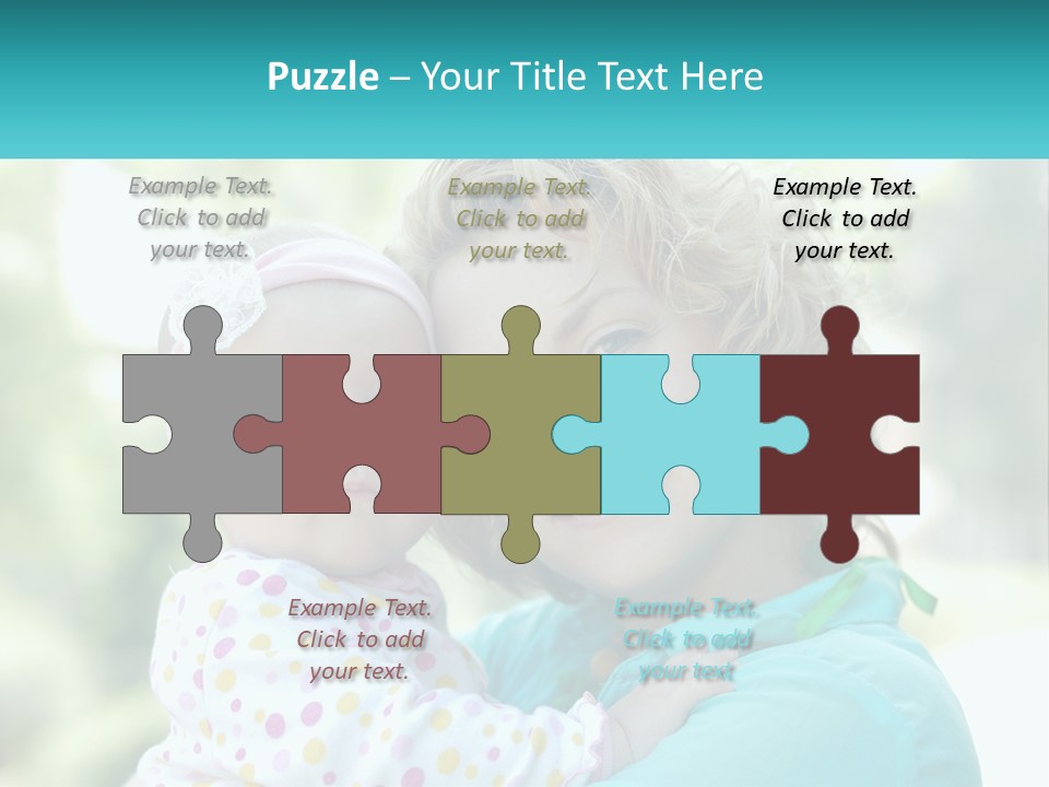 Woman With Child PowerPoint Template