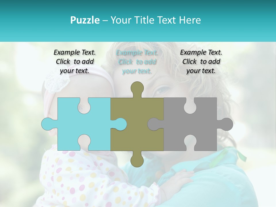 Woman With Child PowerPoint Template