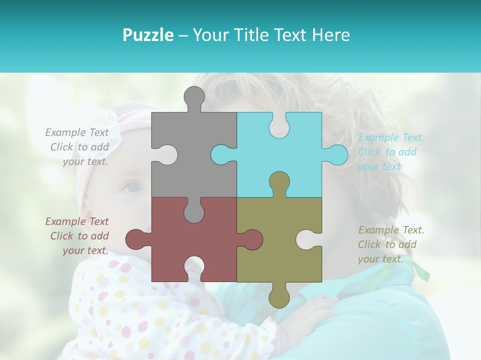 Woman With Child PowerPoint Template