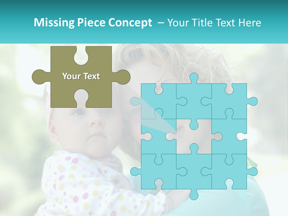 Woman With Child PowerPoint Template