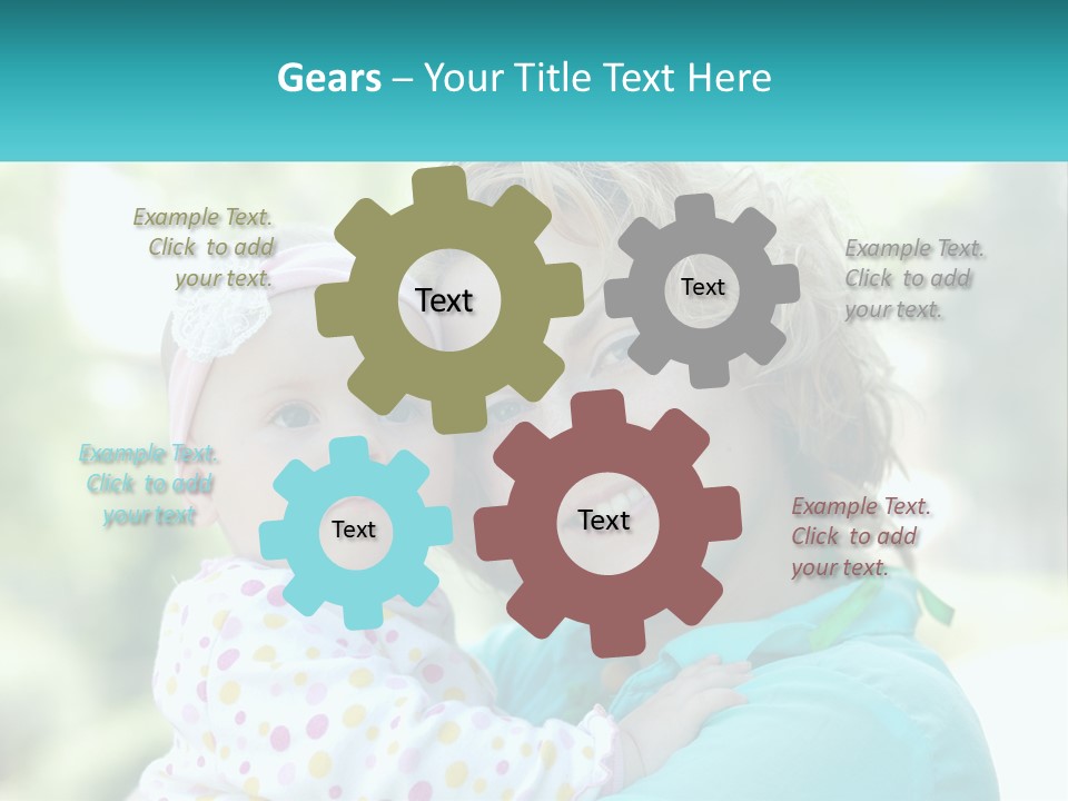 Woman With Child PowerPoint Template