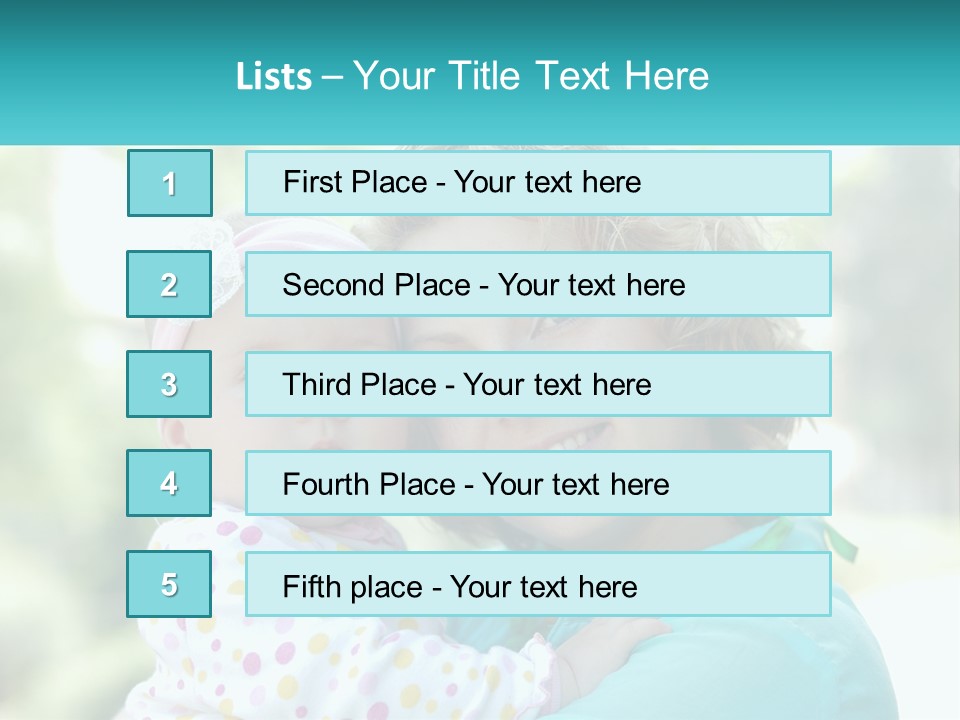 Woman With Child PowerPoint Template