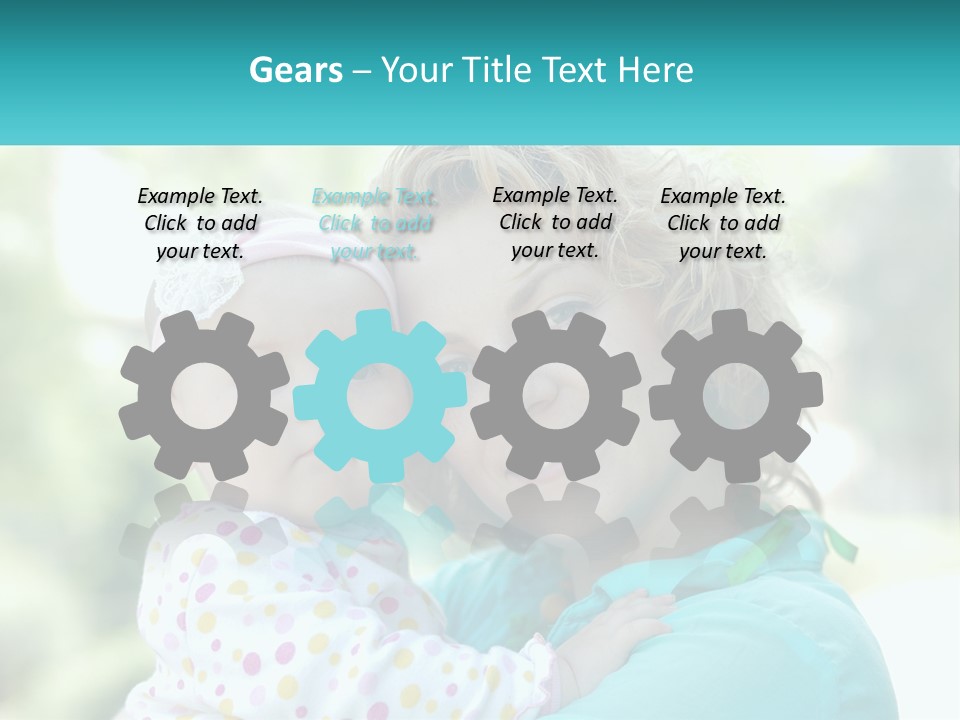 Woman With Child PowerPoint Template