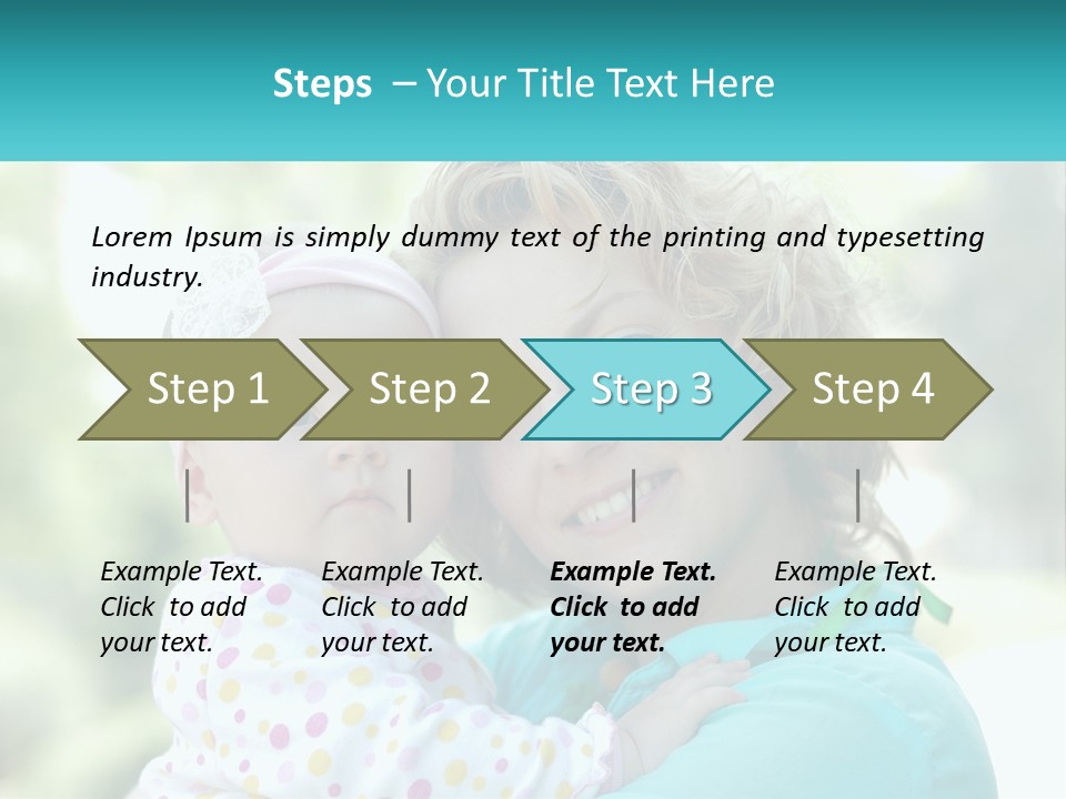 Woman With Child PowerPoint Template