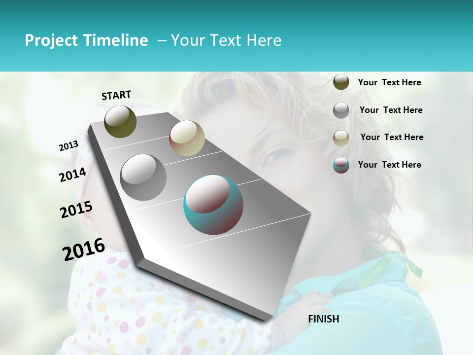 Woman With Child PowerPoint Template