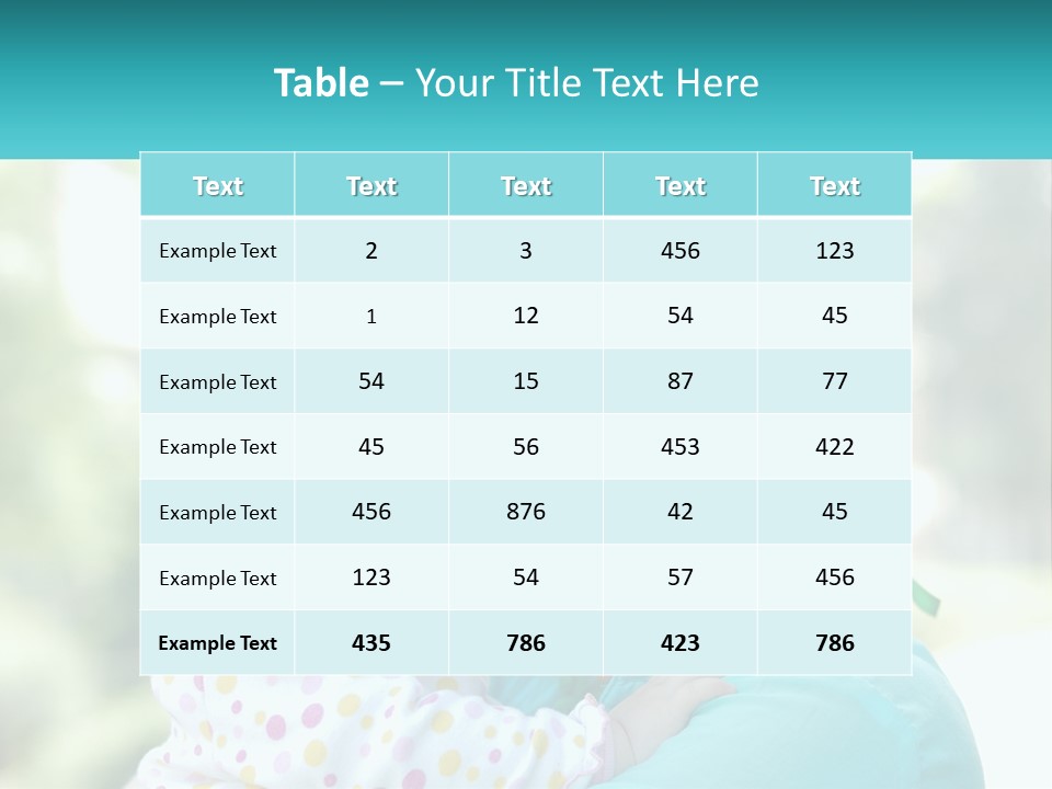 Woman With Child PowerPoint Template