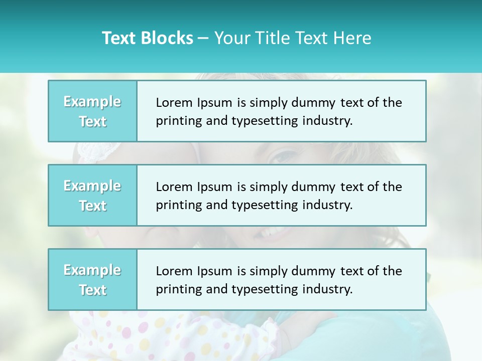 Woman With Child PowerPoint Template