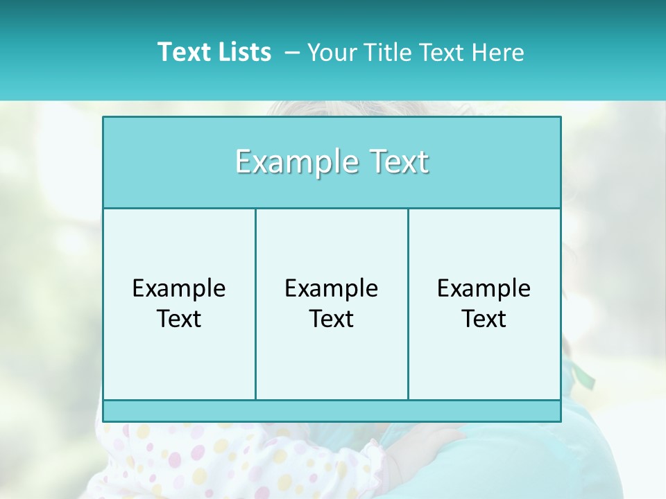 Woman With Child PowerPoint Template