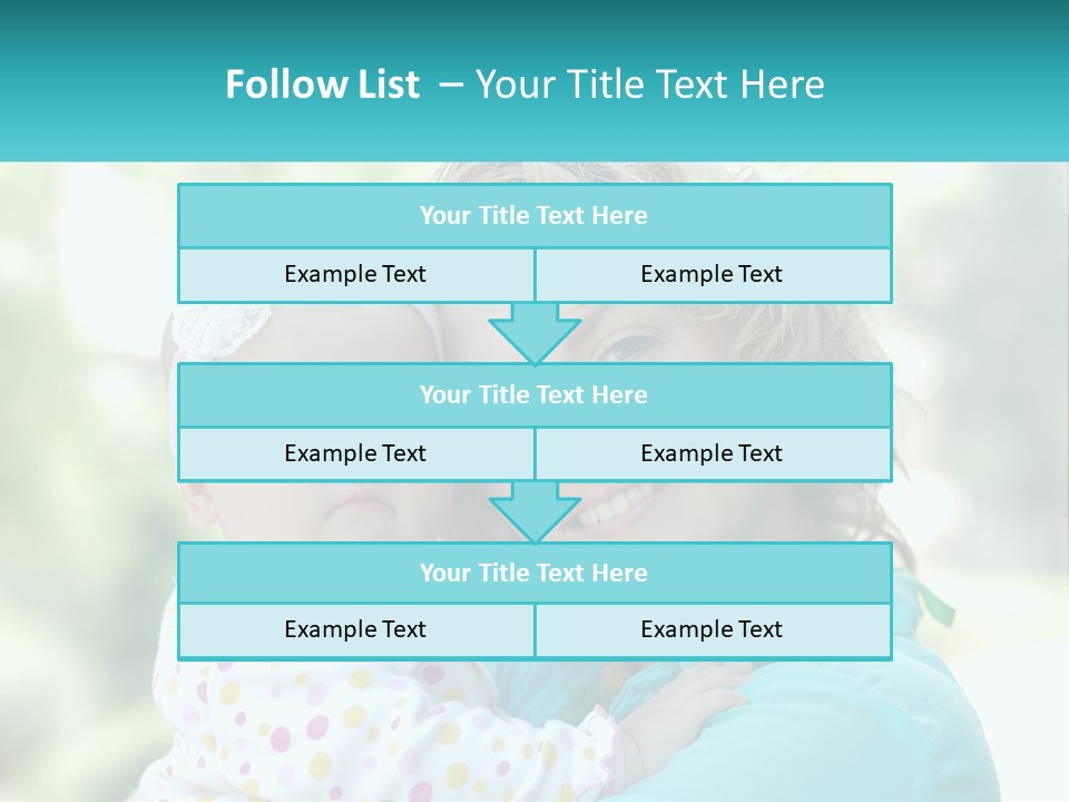 Woman With Child PowerPoint Template
