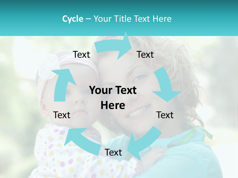 Woman With Child PowerPoint Template