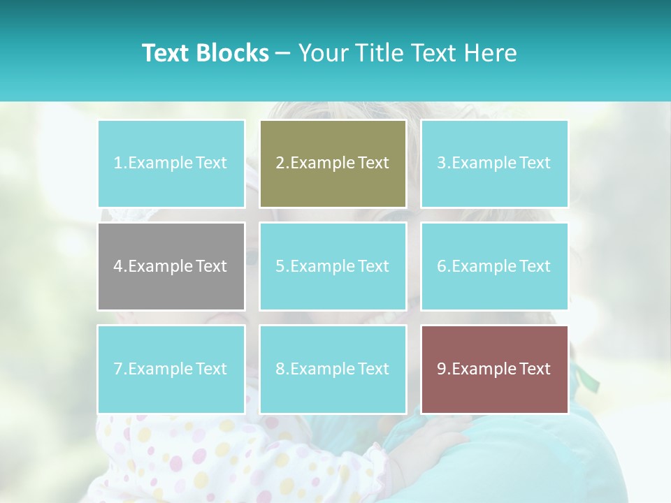 Woman With Child PowerPoint Template