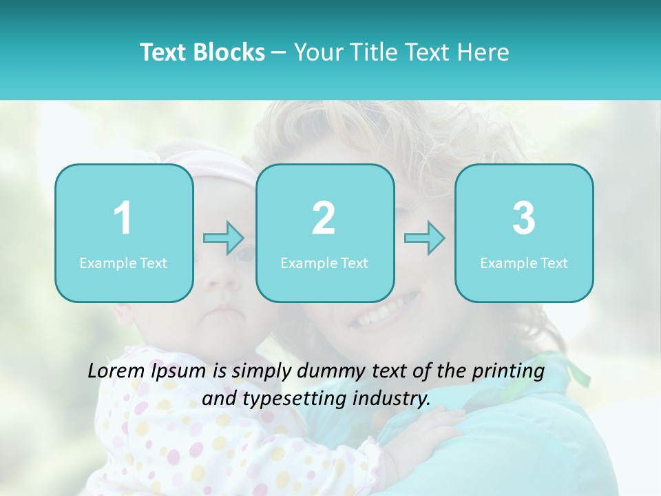 Woman With Child PowerPoint Template