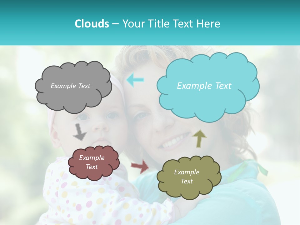 Woman With Child PowerPoint Template