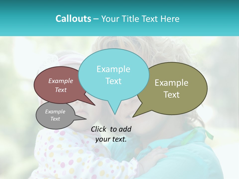 Woman With Child PowerPoint Template