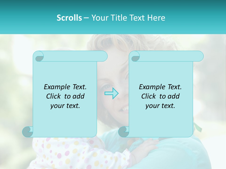 Woman With Child PowerPoint Template
