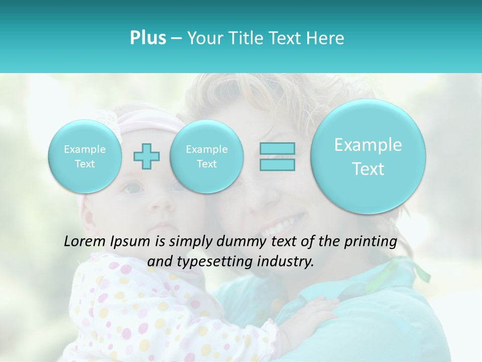 Woman With Child PowerPoint Template