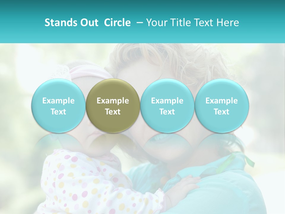 Woman With Child PowerPoint Template