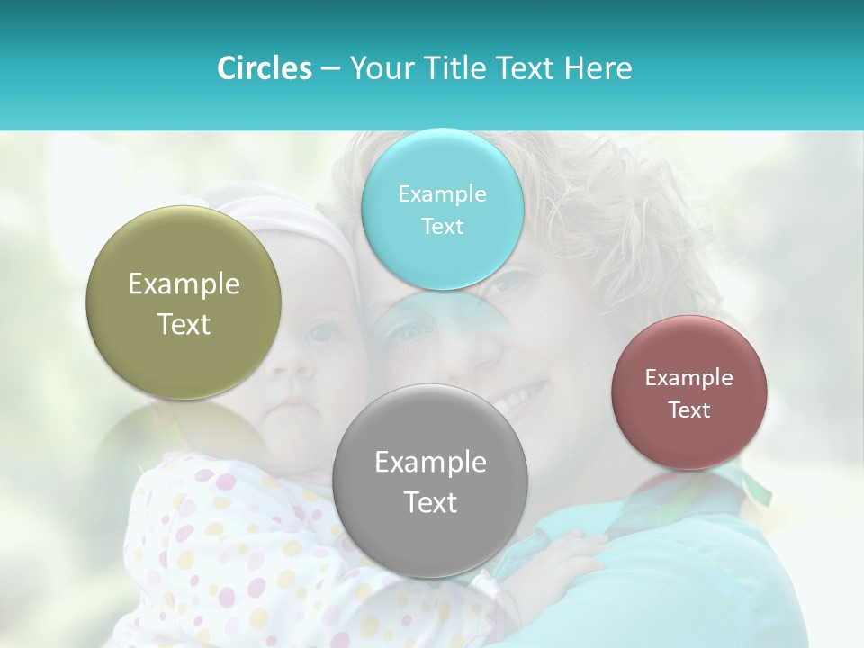 Woman With Child PowerPoint Template