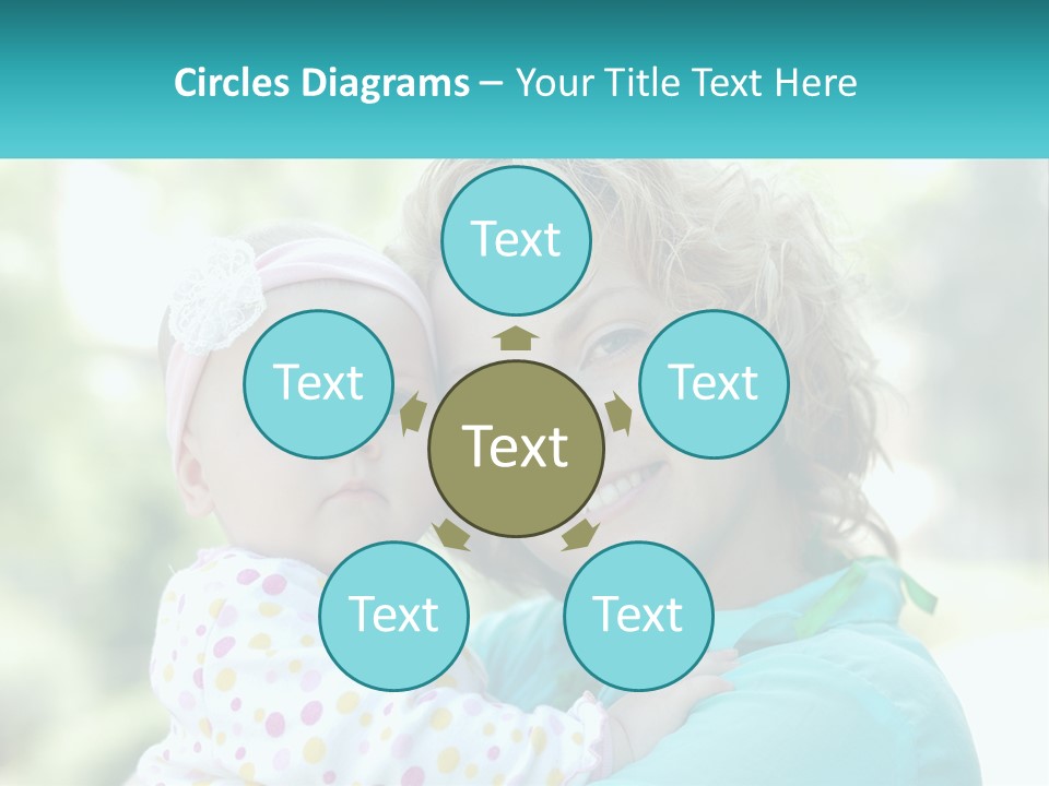 Woman With Child PowerPoint Template