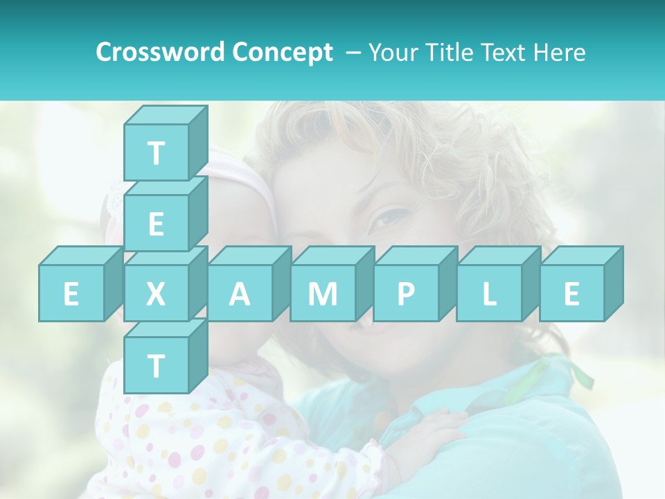 Woman With Child PowerPoint Template