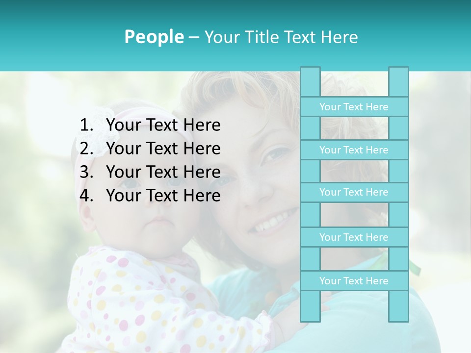 Woman With Child PowerPoint Template