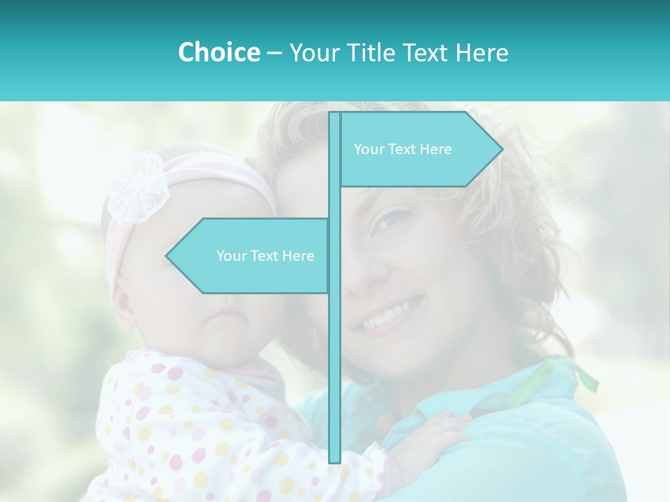 Woman With Child PowerPoint Template
