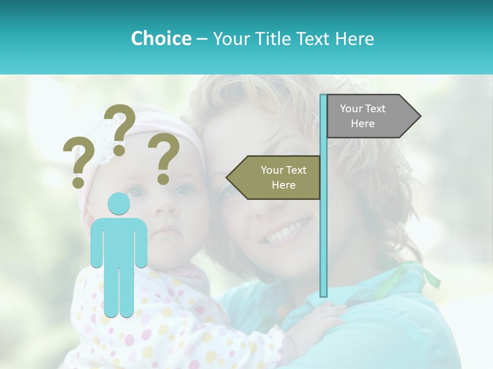 Woman With Child PowerPoint Template