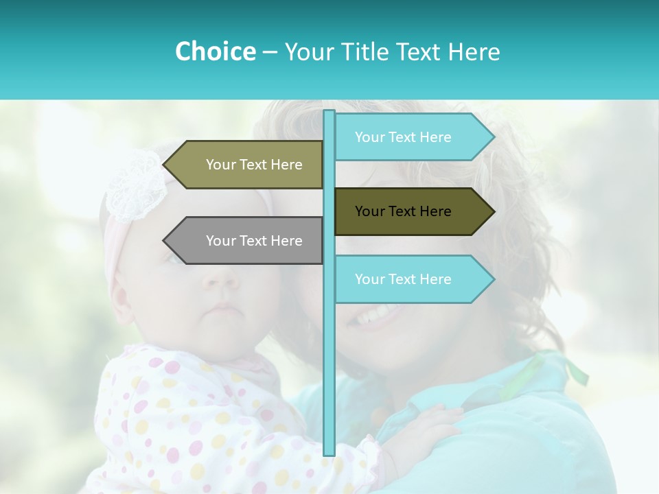 Woman With Child PowerPoint Template