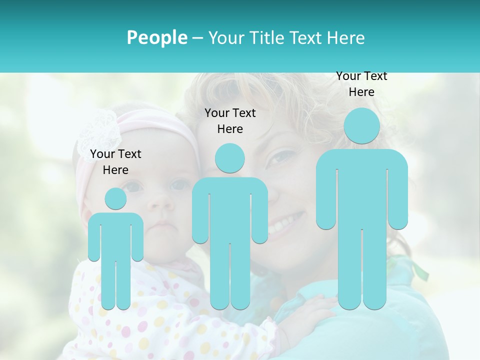 Woman With Child PowerPoint Template