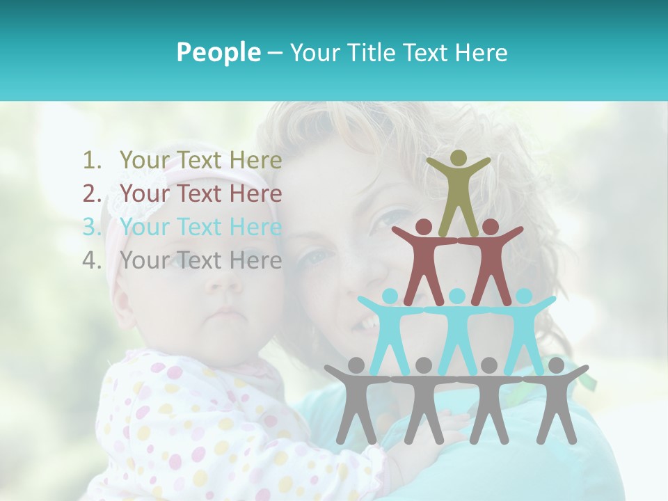 Woman With Child PowerPoint Template