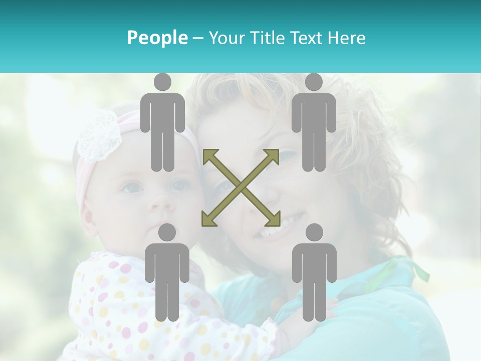 Woman With Child PowerPoint Template