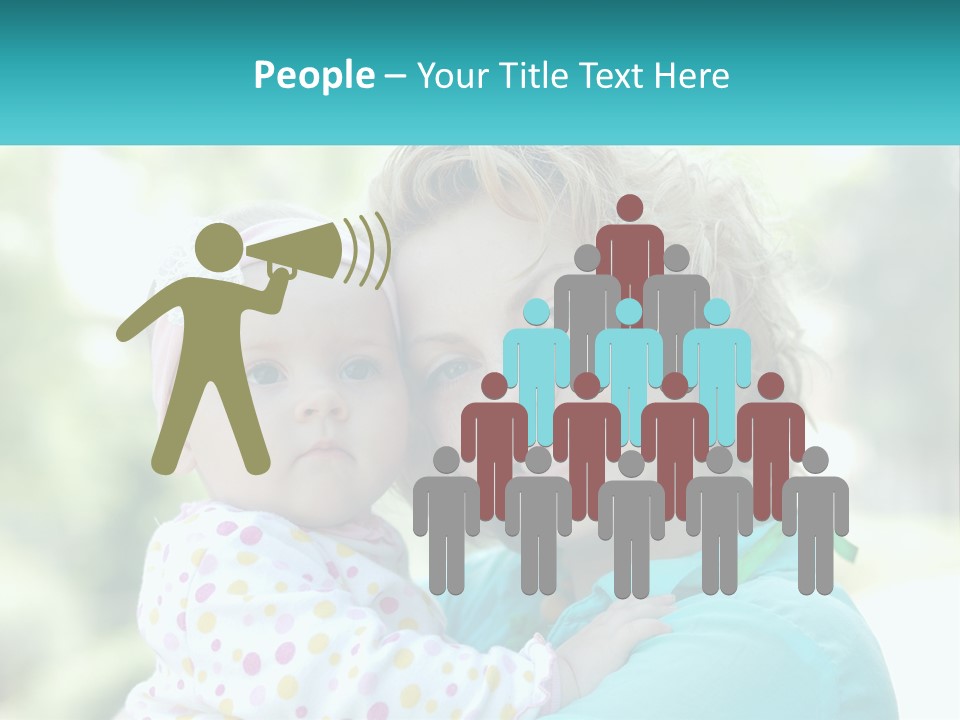 Woman With Child PowerPoint Template