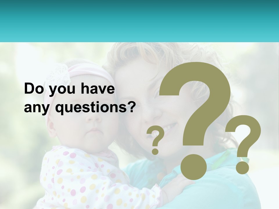 Woman With Child PowerPoint Template