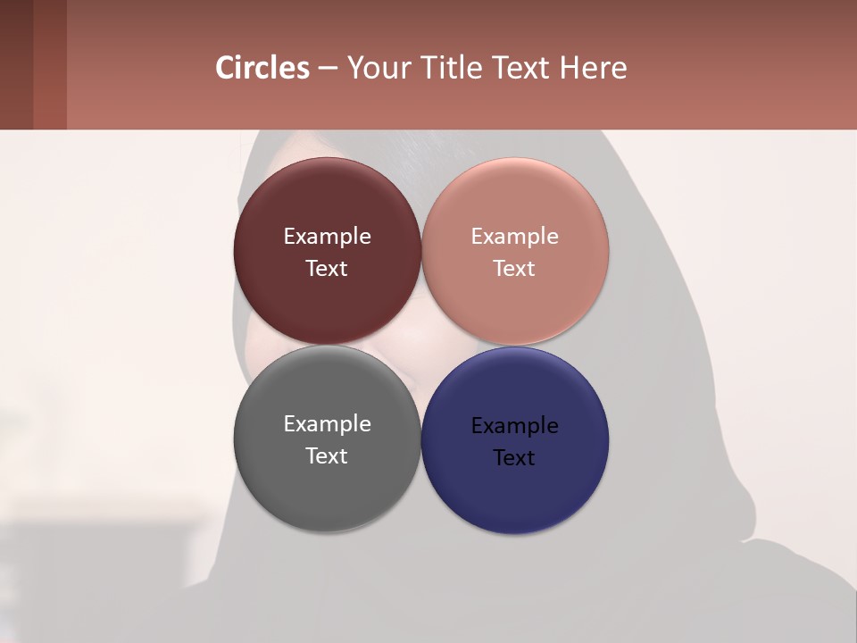 Woman In Black PowerPoint Template