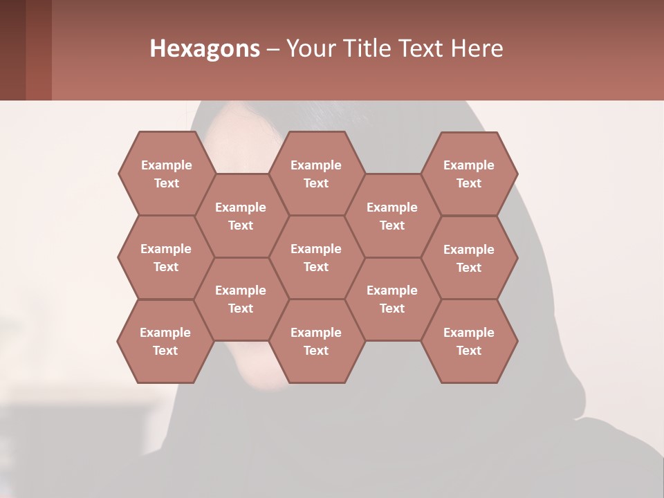 Woman In Black PowerPoint Template