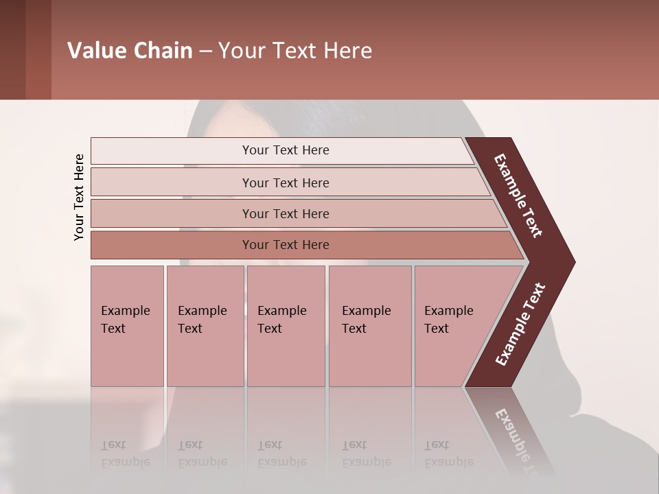 Woman In Black PowerPoint Template