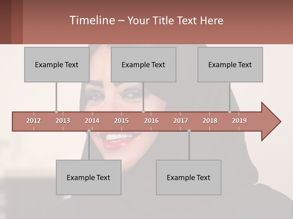 Woman In Black PowerPoint Template