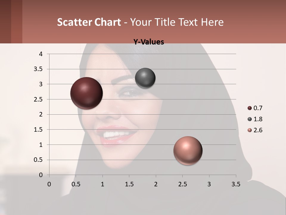 Woman In Black PowerPoint Template